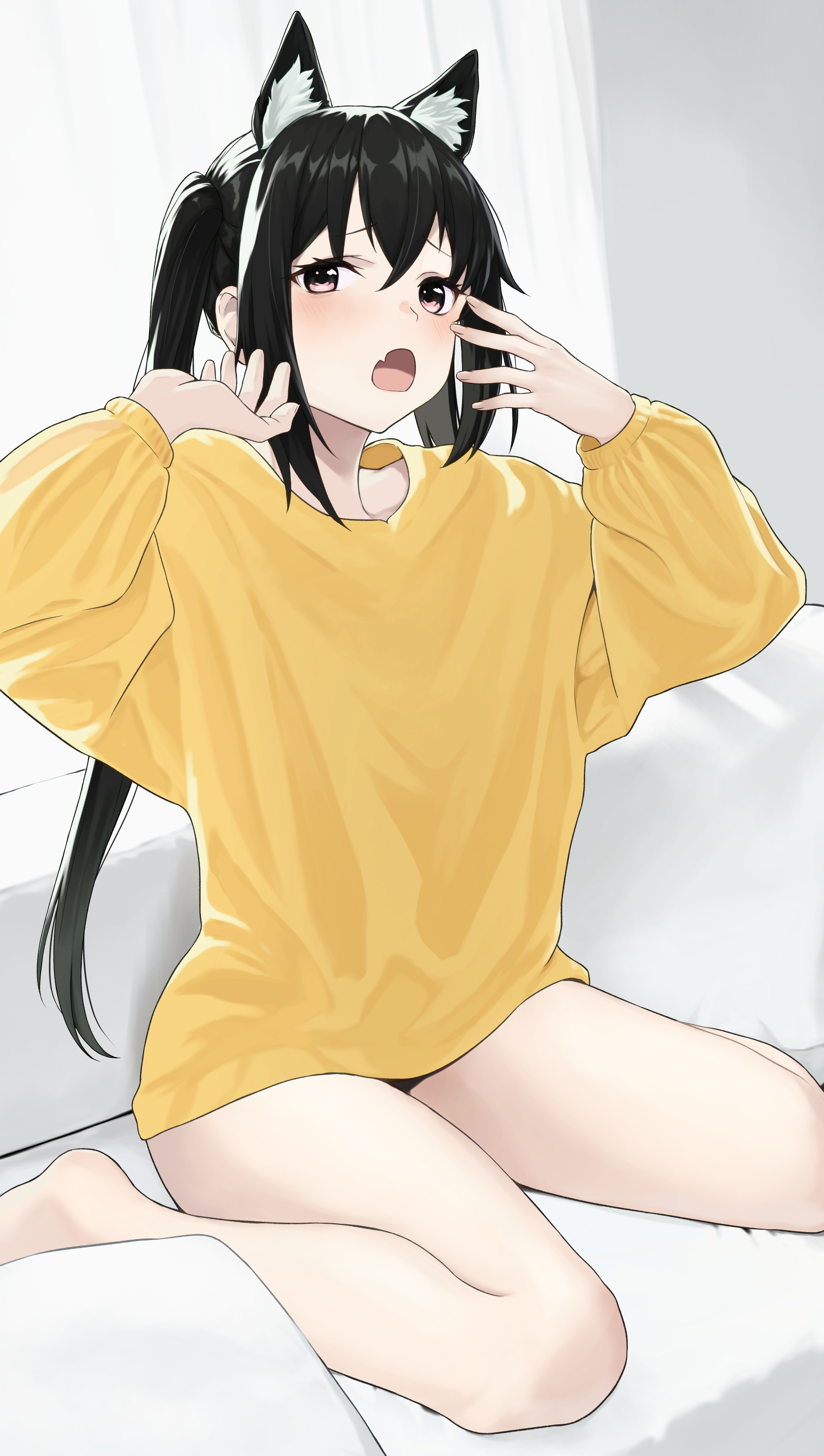murugai-k-on-nakano-azusa-animal-ears-nekomimi-1150550-yande-re